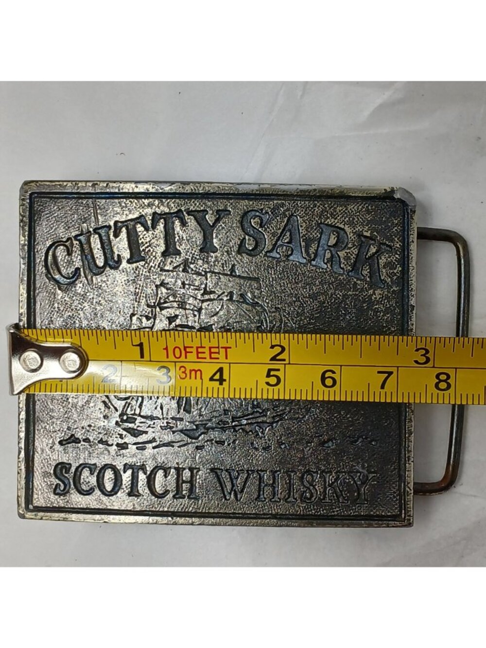 Belt Buckle Cutty Sark Scotch Whisky Vintage Metal #J-12 - Picture 9 of 9